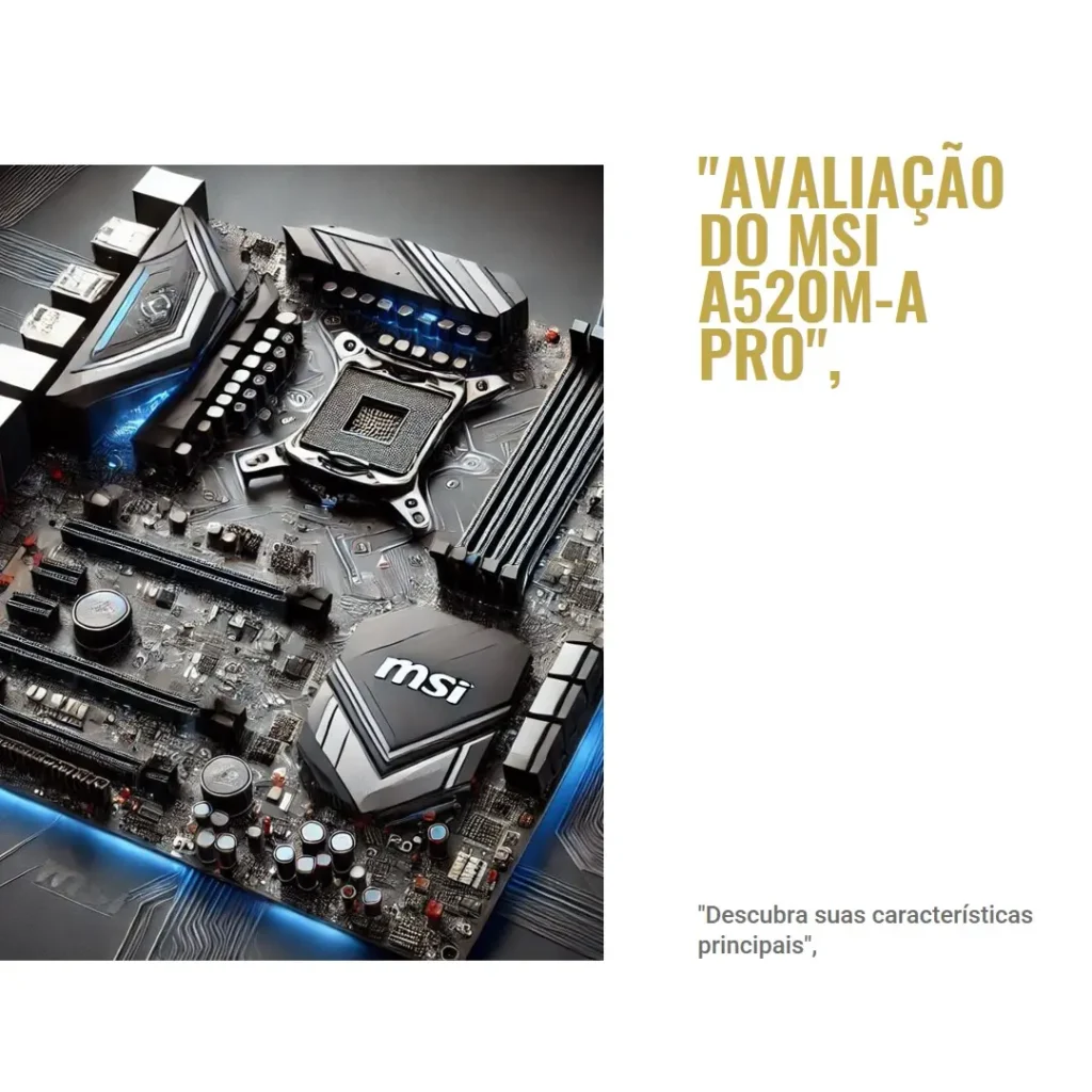 MSI Placa-mãe A520M-A PRO: Desempenho, Conectividade e Preço Justo