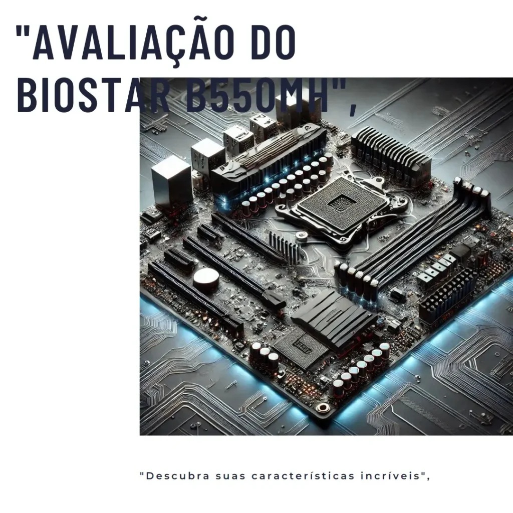 BIOSTAR B550MH PCIe M.2 4.0 DDR4-4400 HDMI 4K: Desempenho e Conectividade para Seu PC