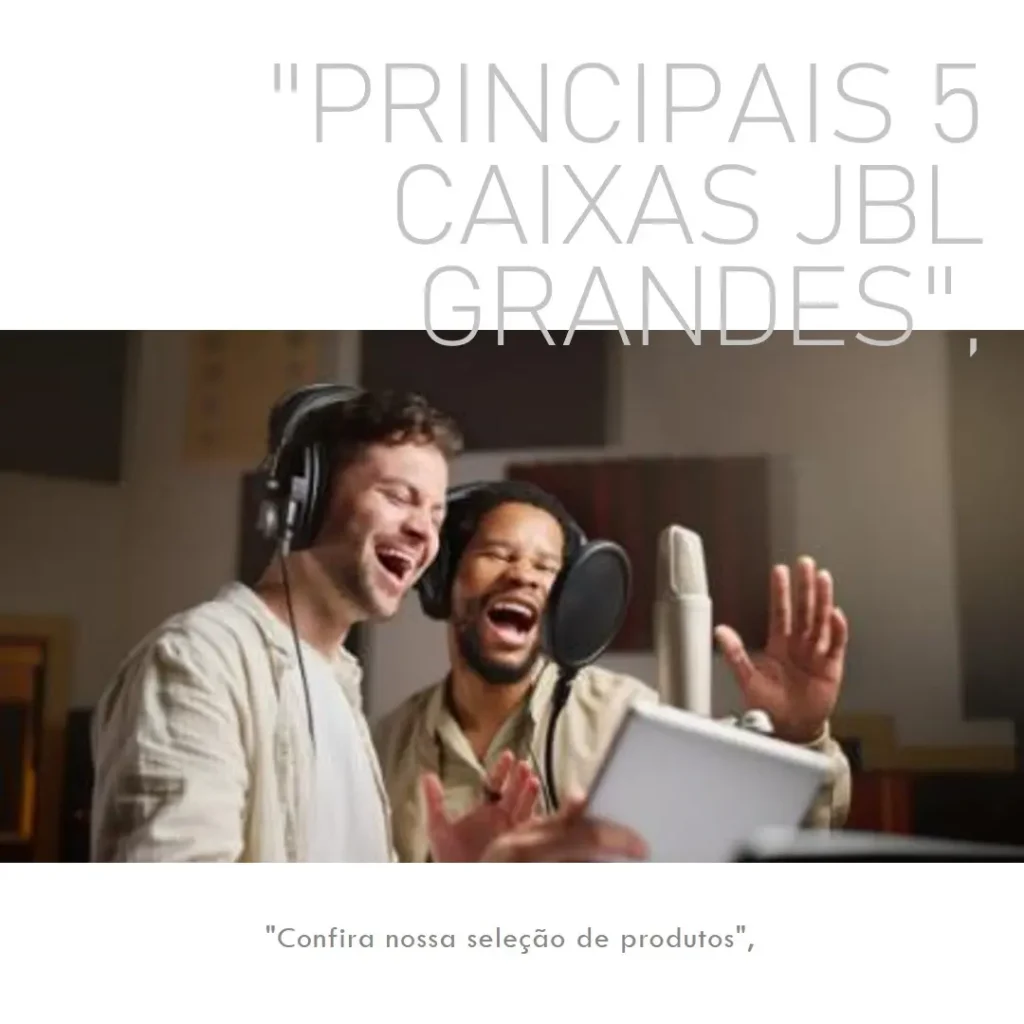 Principais 5  caixa JBL grande