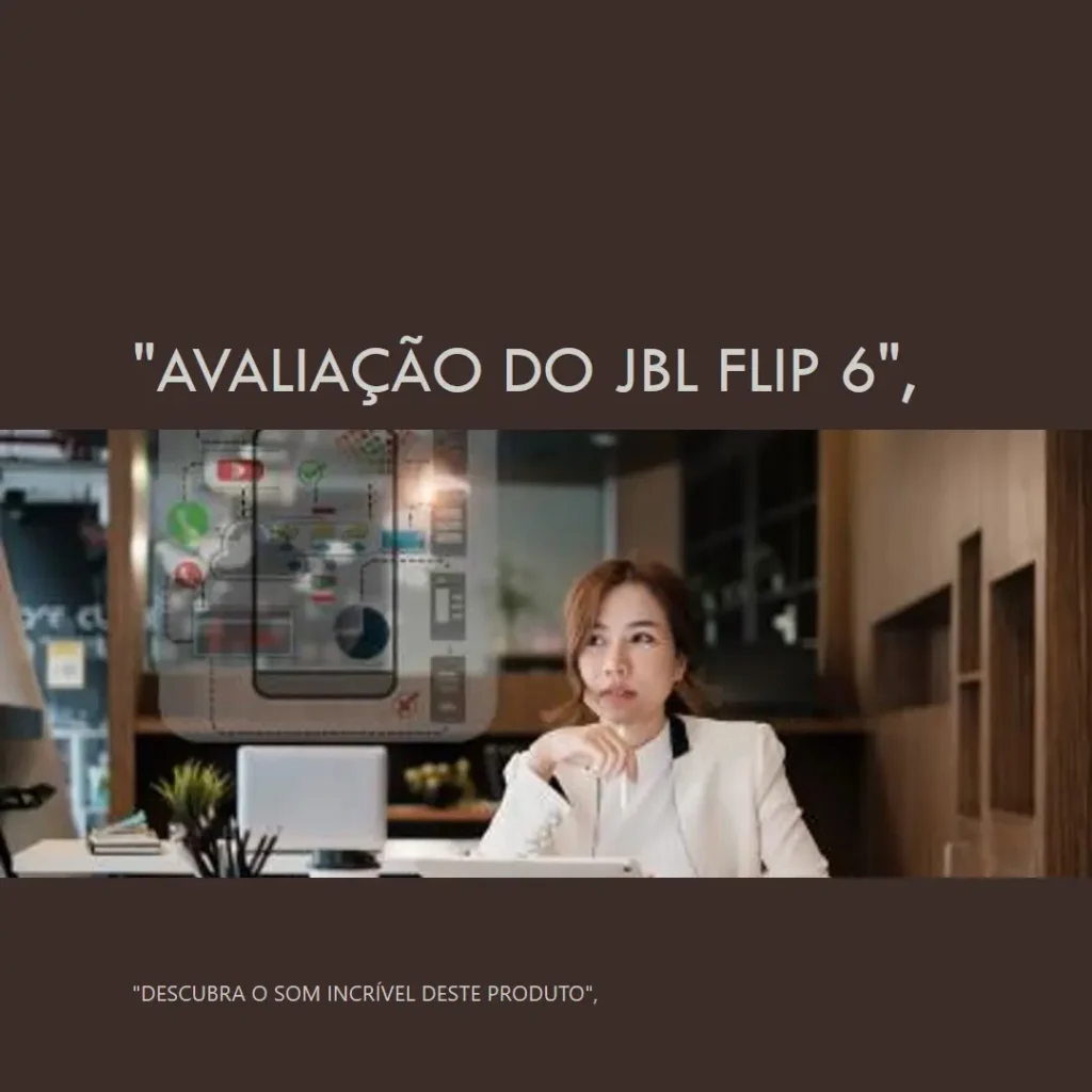 JBL Caixa de Som Bluetooth Flip 6: Potência e Qualidade de Som Impecáveis