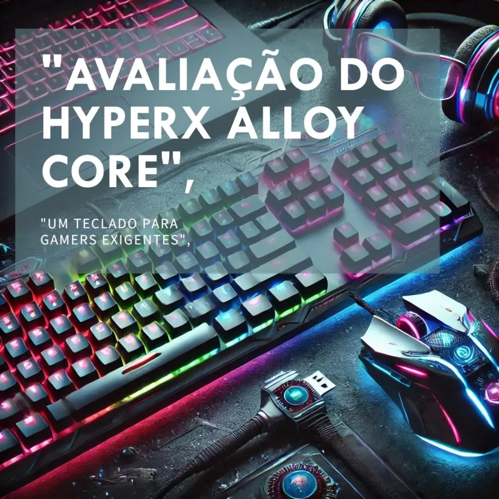 HyperX Teclado Gamer Alloy Core RGB: Durabilidade e Estilo para Gamers