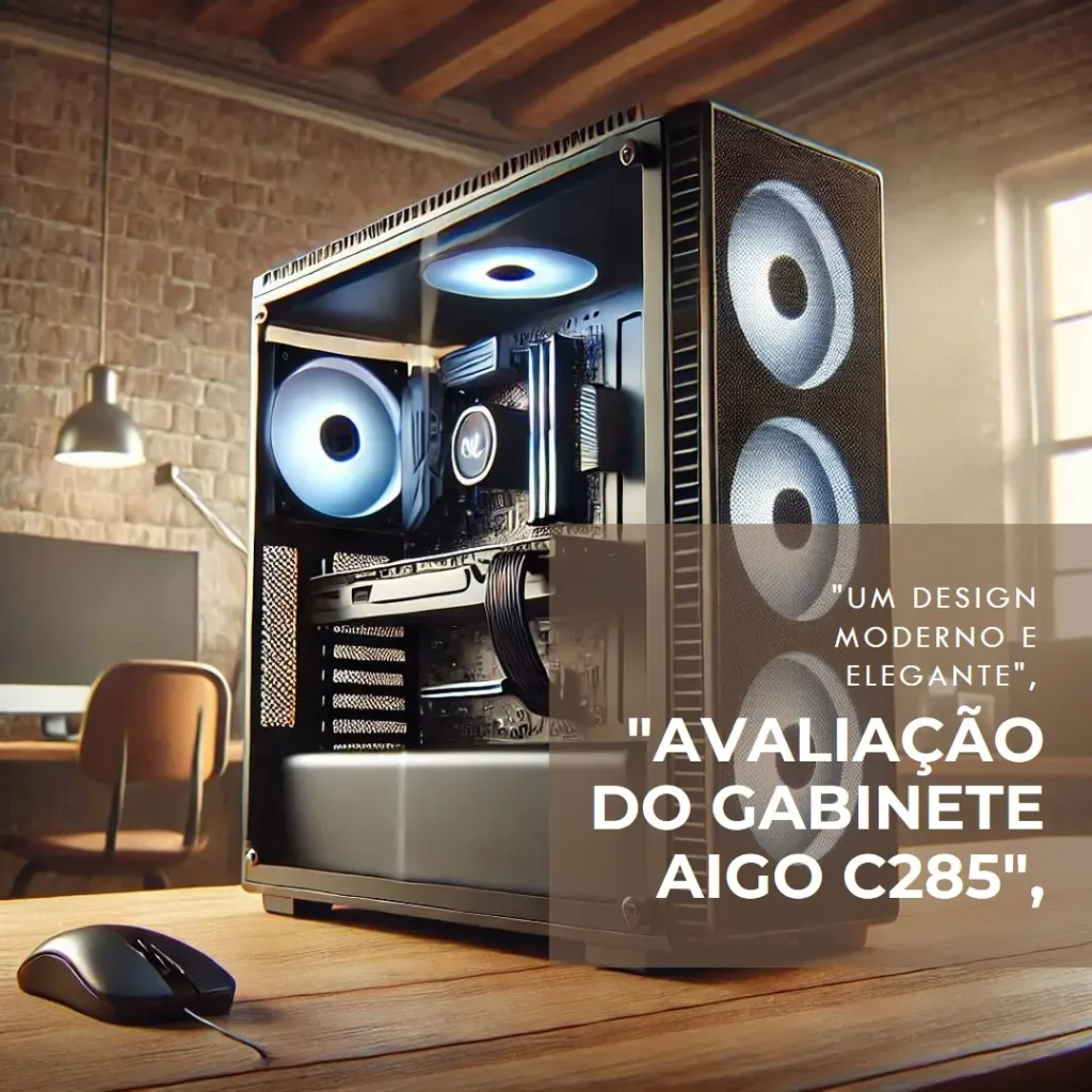 Gabinete Gamer Aigo Darkflash C285: ARGB, Mid-Tower, Lateral de Vidro