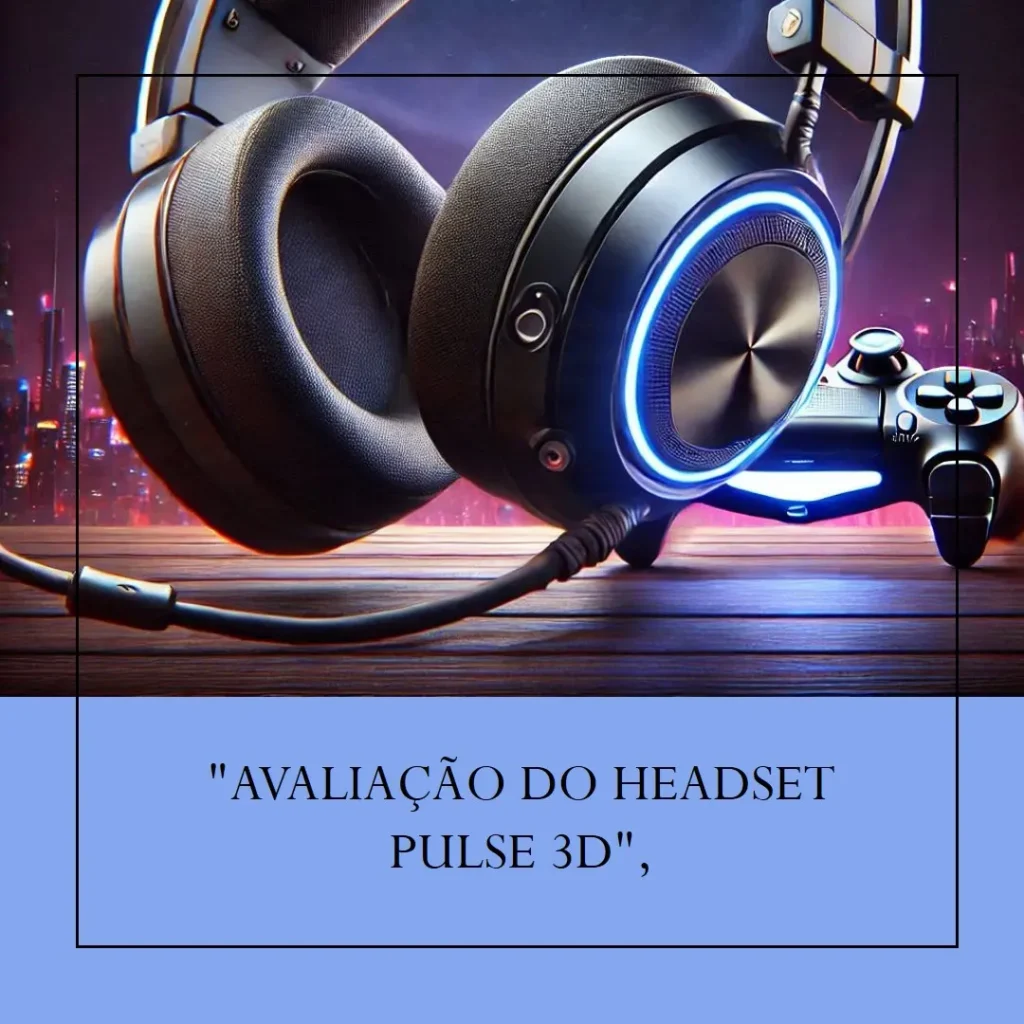 Playstation Headset sem fio PULSE 3D: Áudio Imersivo e Conforto