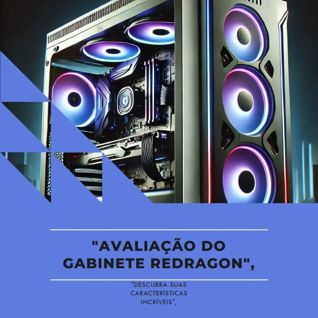 Gabinete Redragon Wideload Pro CA-604B-PRO: Design, Vidro Panorâmico e Alta Performance