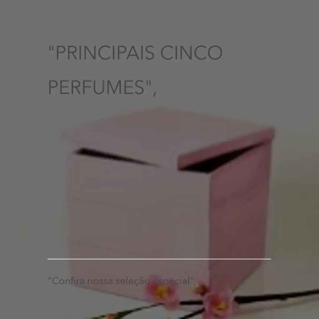 Principais Cinco  perfume dior jadore