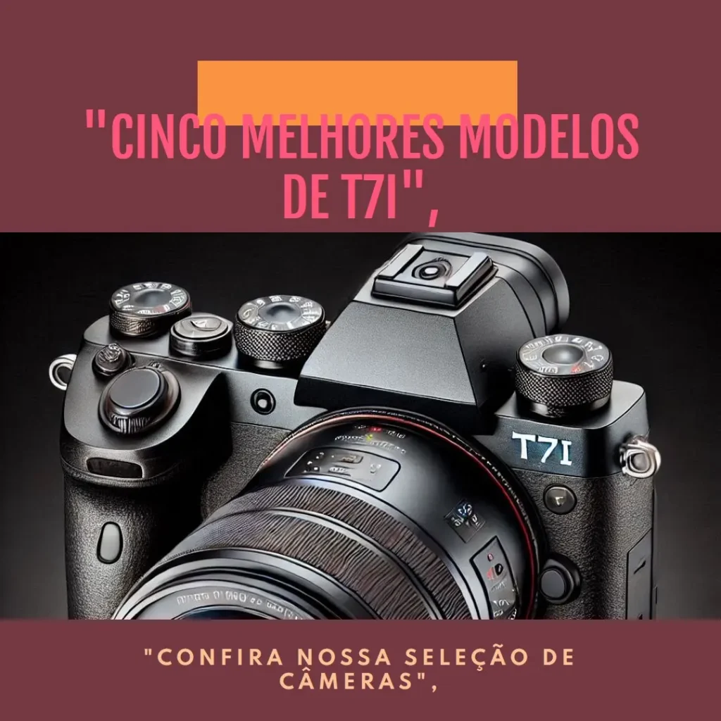 Cinco Melhores Modelos de t7i camera