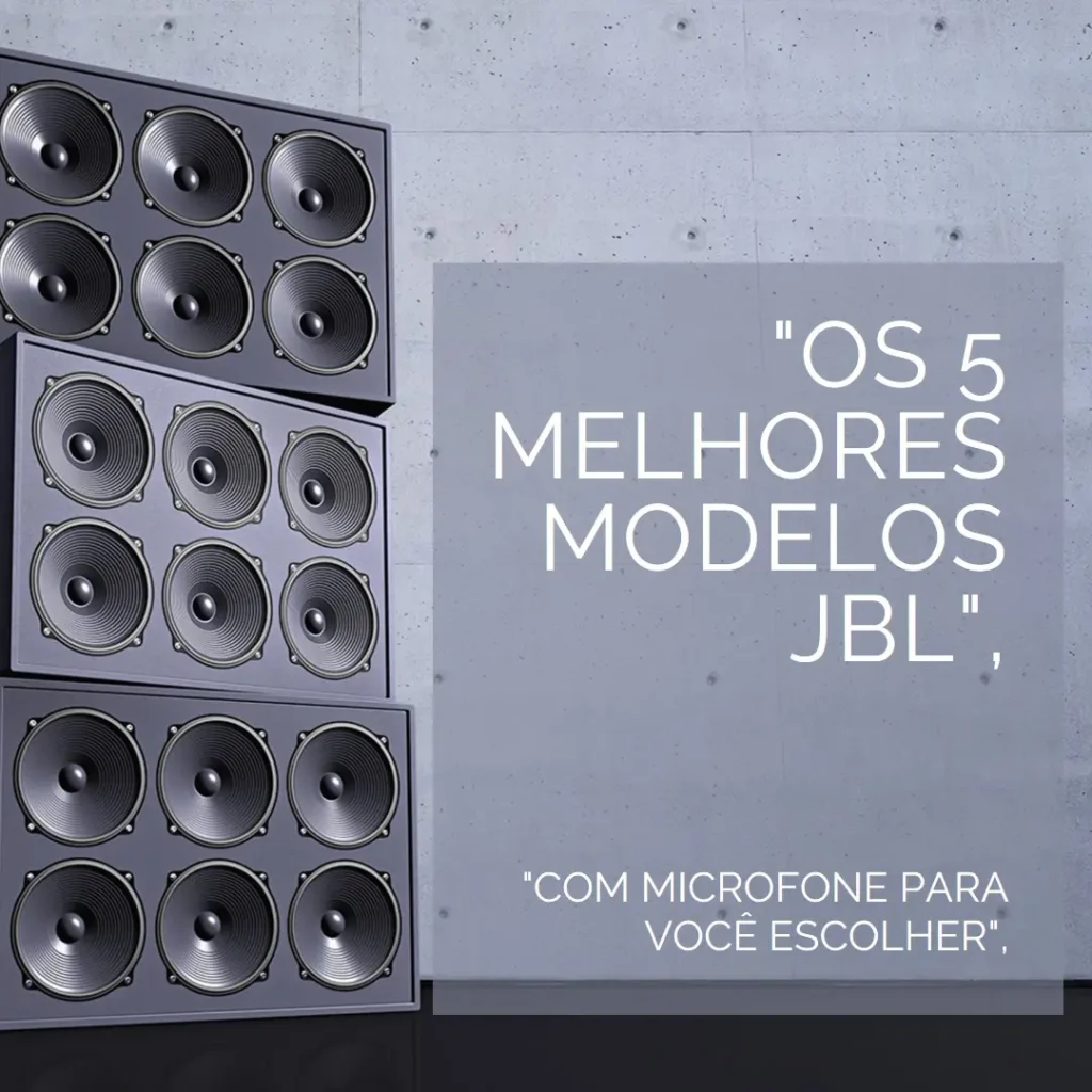 5 Melhores Modelos de  JBL com microfone