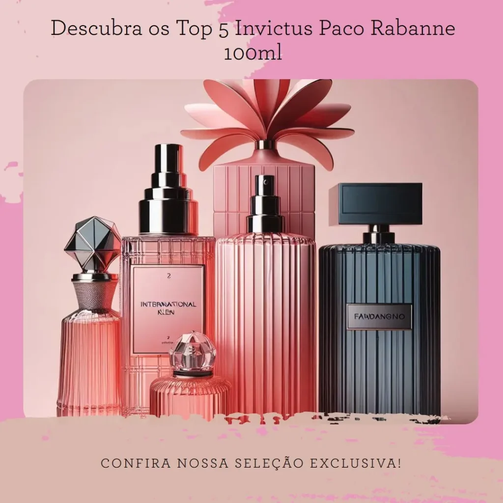 Top Cinco Modelos de  invictus paco rabanne 100ml