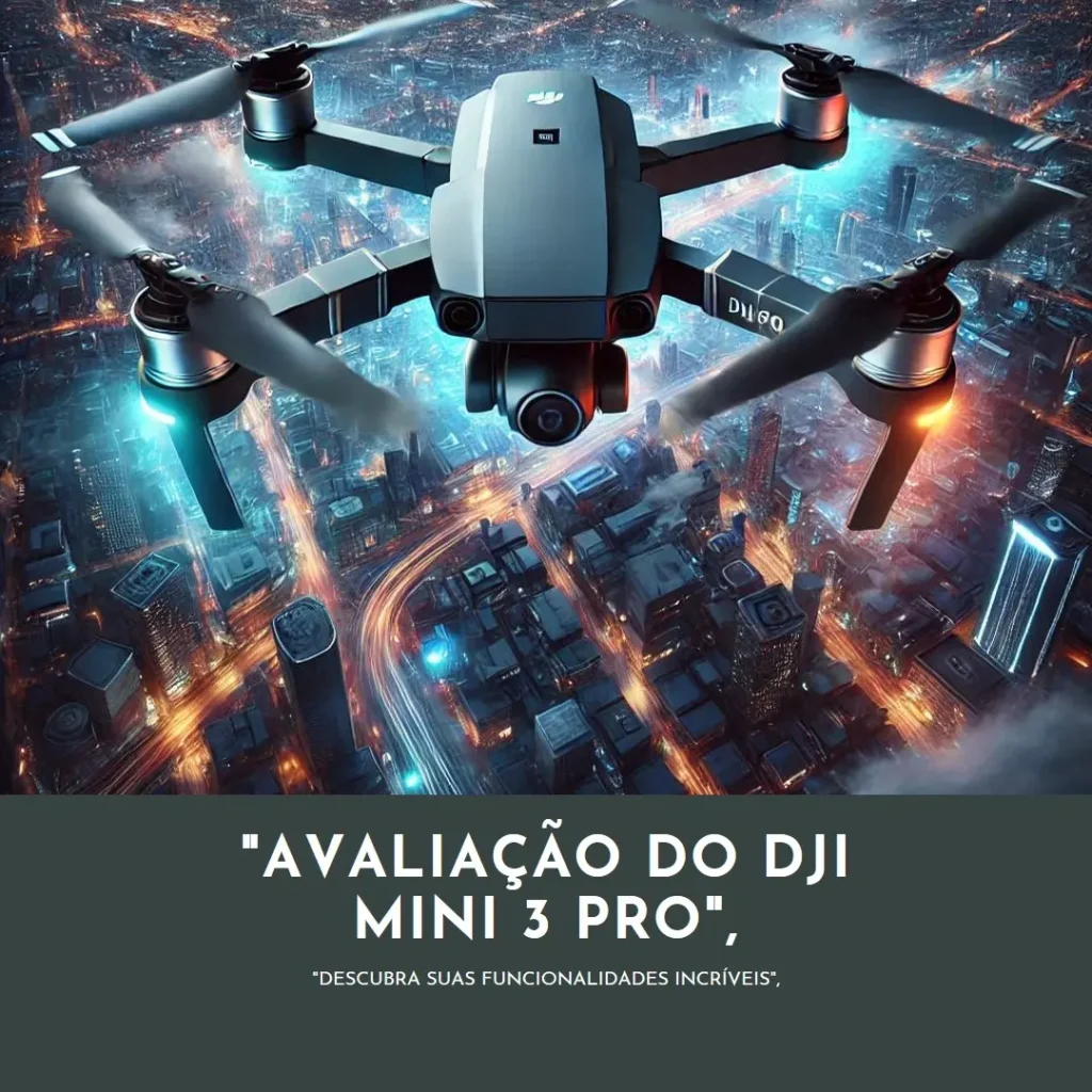 DJI Mini 3 Pro: Drone Leve e Dobrável com Vídeo 4K e 34 Minutos de Voo