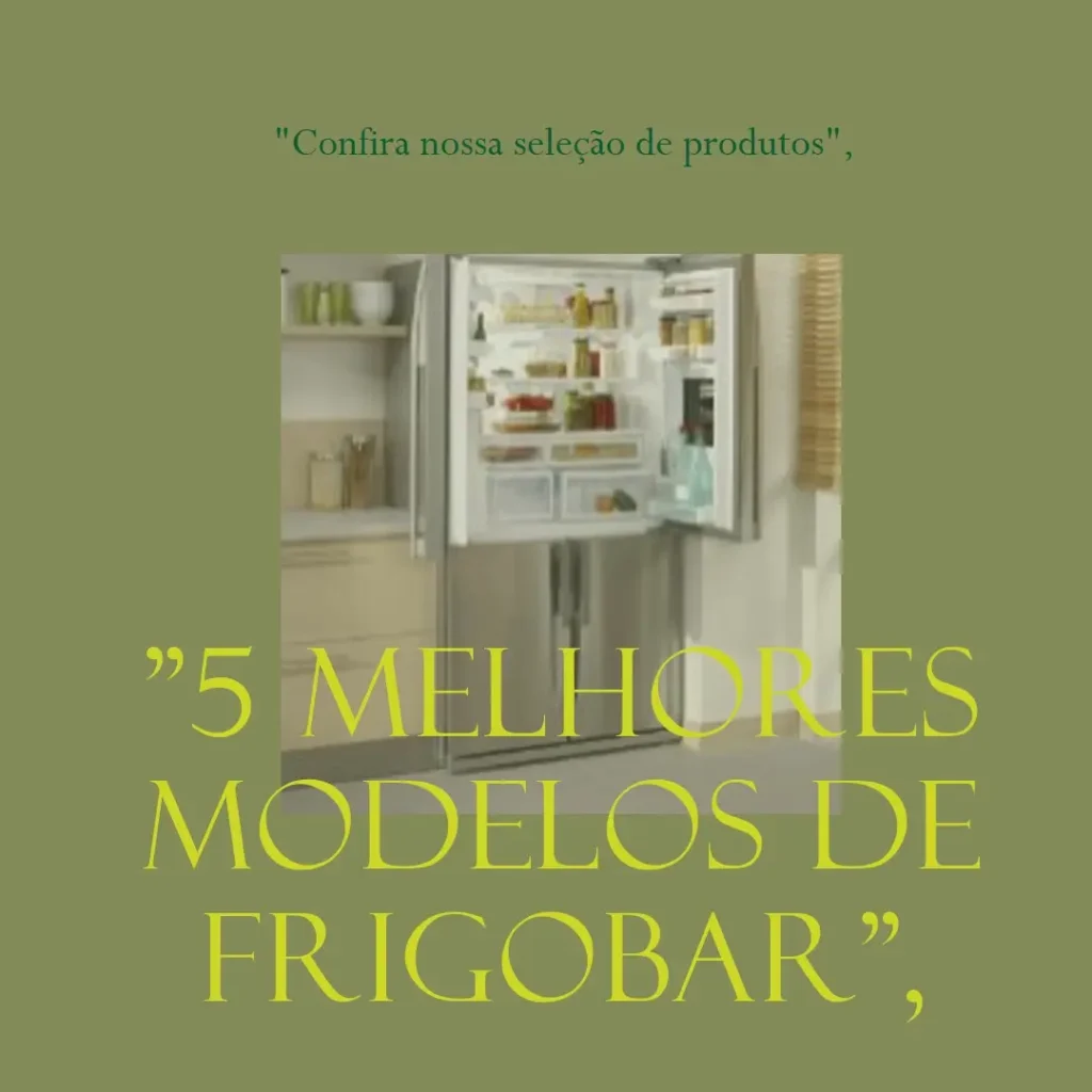 5 Melhores Modelos de  frigobar mini