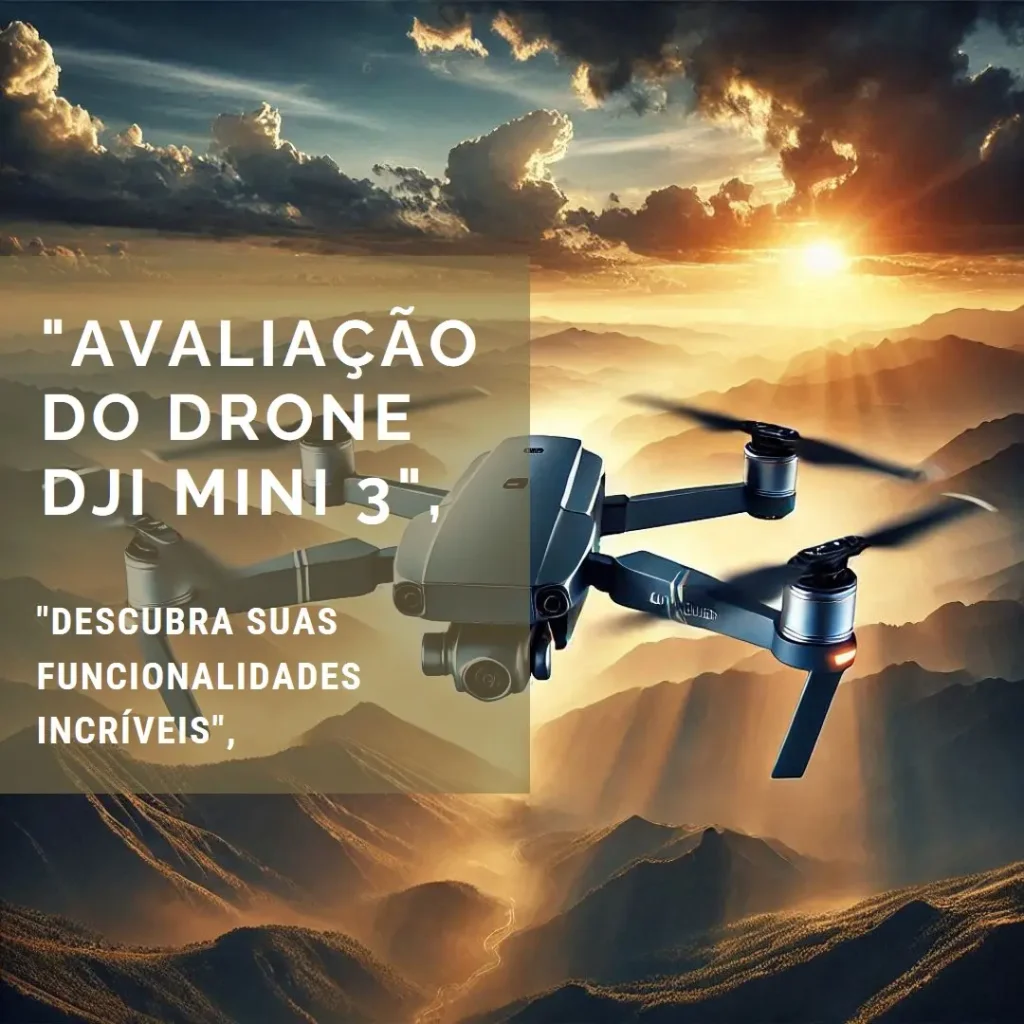 Drone DJI Mini 3 Standard: Vídeos 4K, Bateria Duradoura e Resistência ao Vento