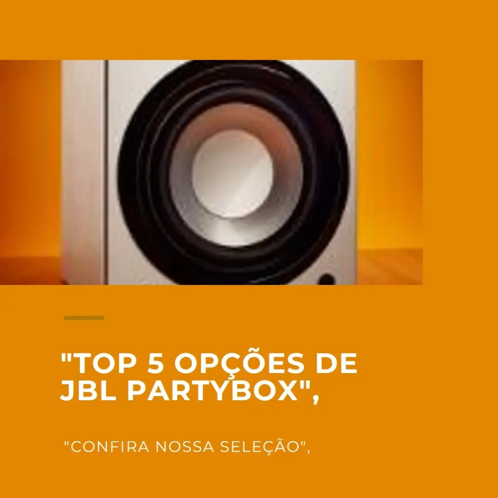 Top 5 Opções de  JBL partybox 110