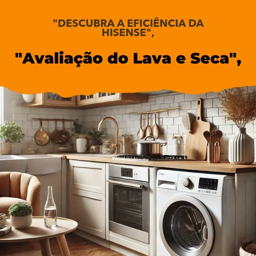 Lava e Seca Hisense 13kg Steam: 13 Programas de Lavagem e Função a Vapor