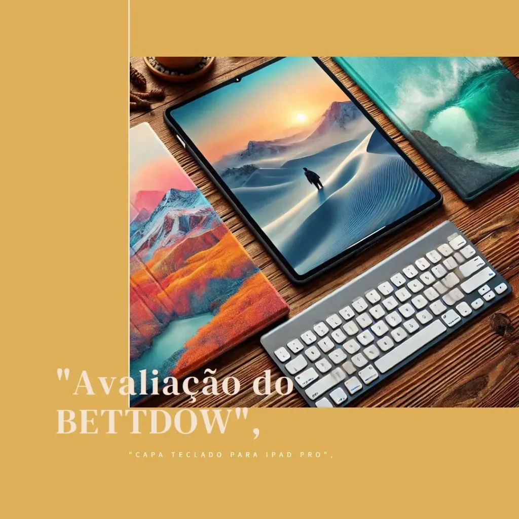 BETTDOW Capa com Teclado e Trackpad para iPad Pro e Air 11"