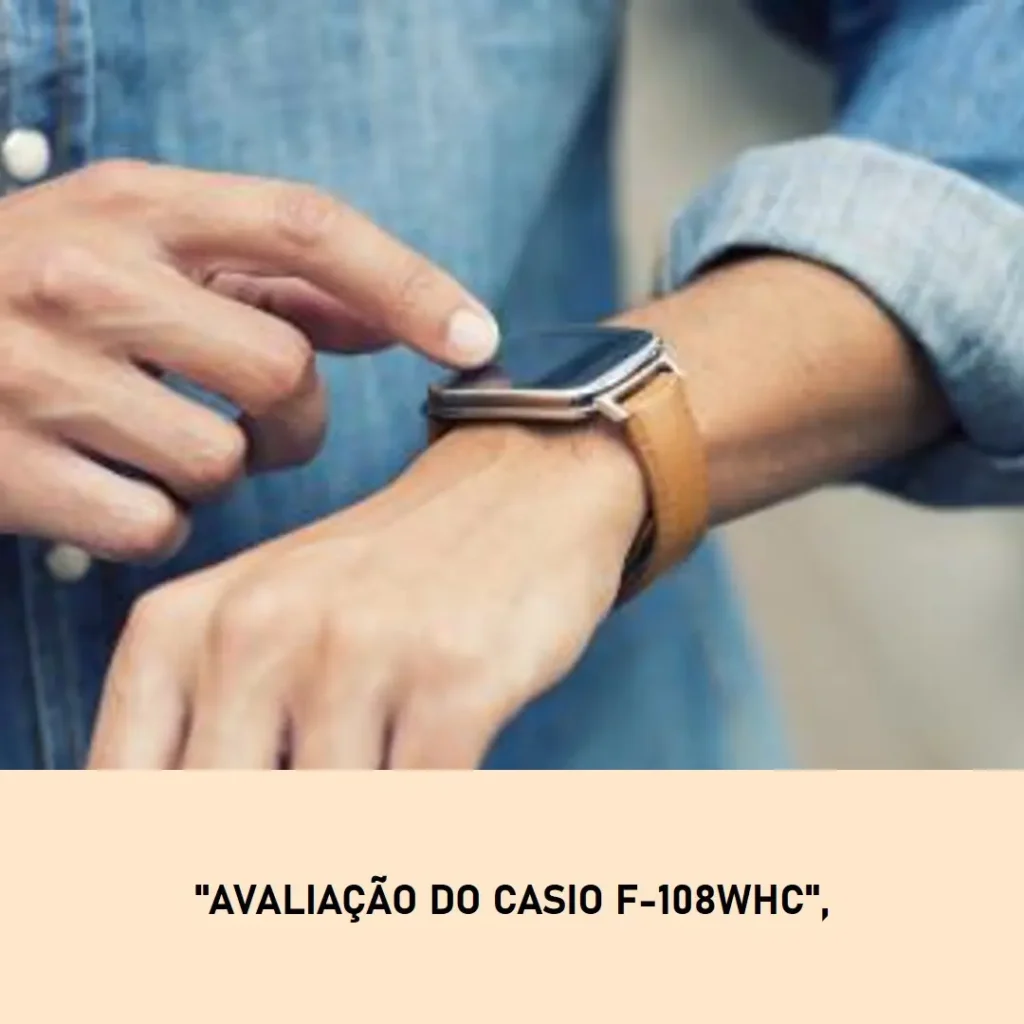 Casio Relógio Unissex F-108WHC-4ACF: Clássico Digital com Pulseira de Resina