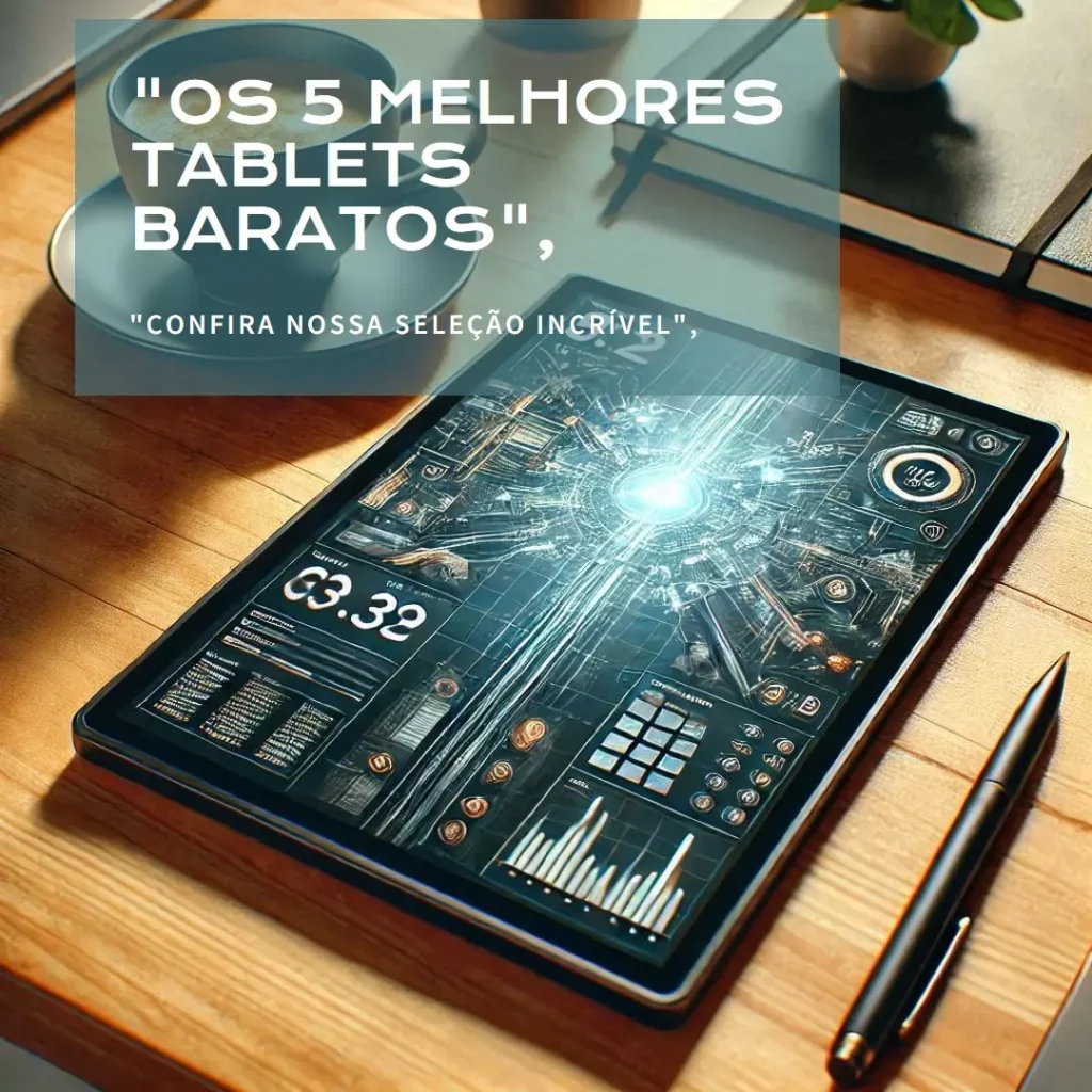 Lista de 5 Melhores:  tablet barato