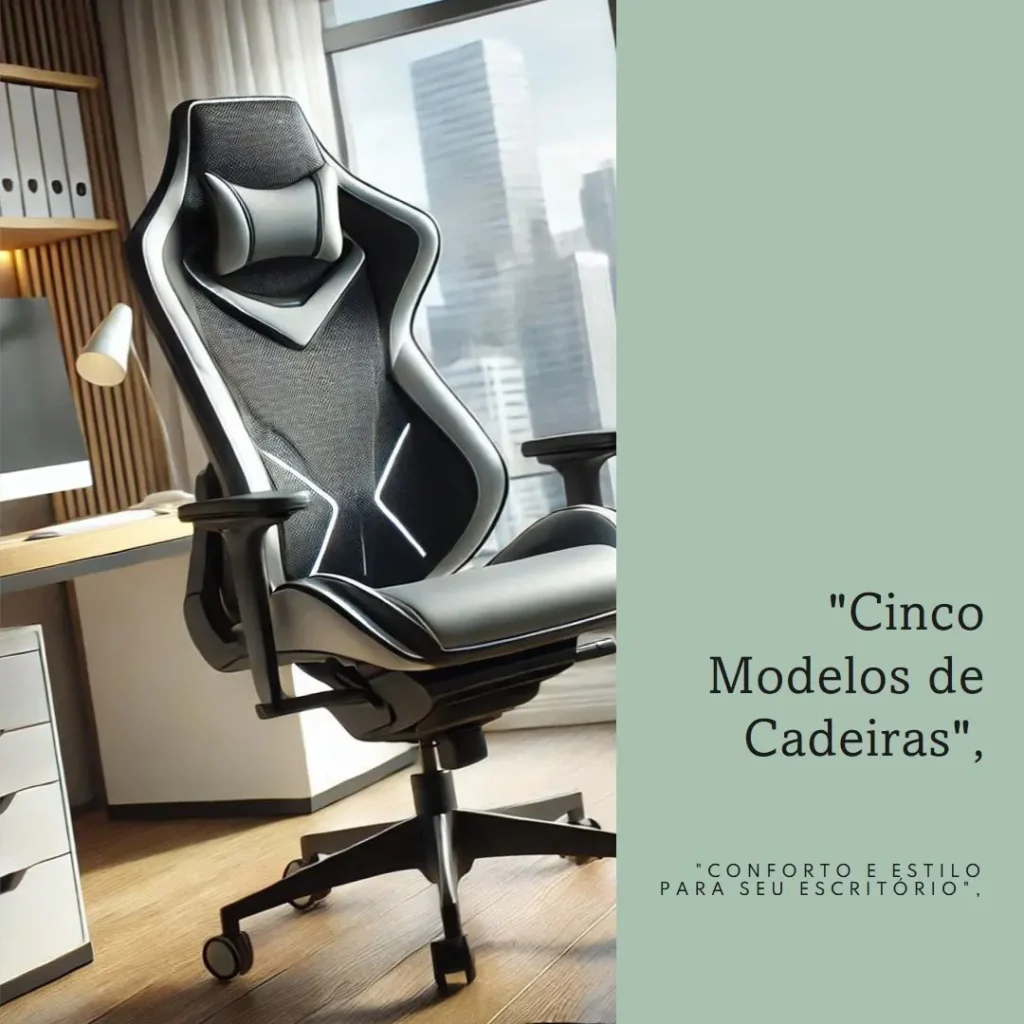 Cinco Principais Modelos de  cadeira escritorio confortavel