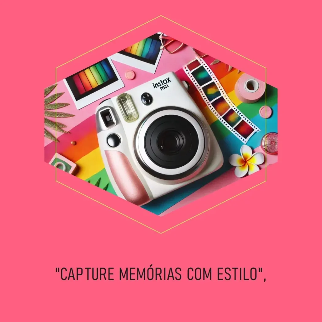 Câmera Instax Mini 12: Foto Instantânea e Design Compacto