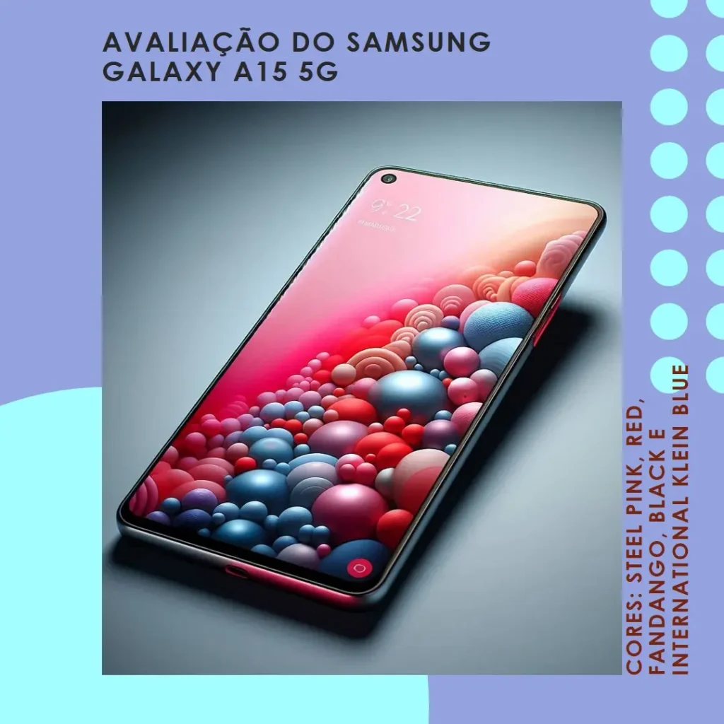 Celular Samsung Galaxy A15 5G 256GB, 8GB RAM, Tela de 6.5"