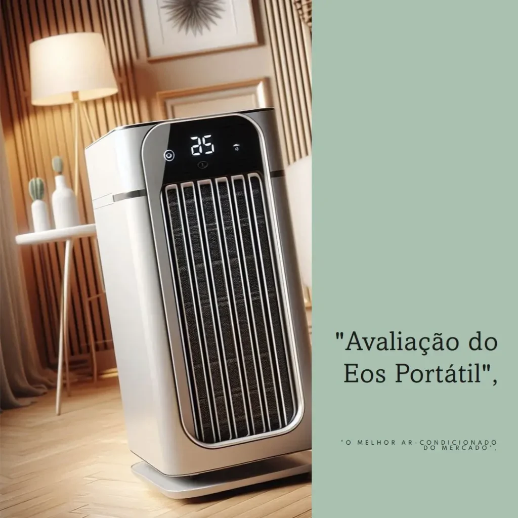 Ar-condicionado Portátil 10000 BTUs Eos Ultra Slim EAP10F 110V: Resfria e Ventila com Silêncio