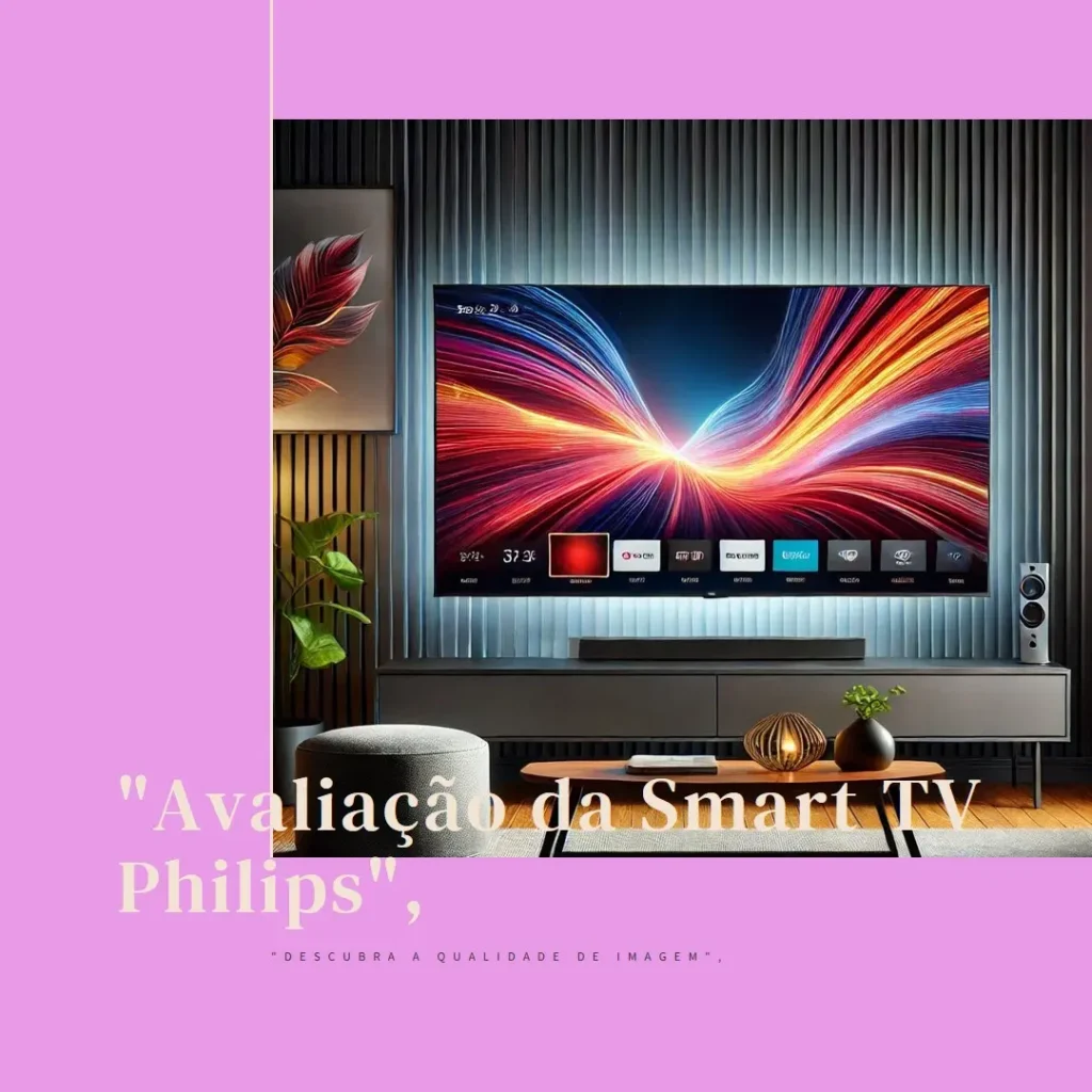 Smart TV Philips 55" 4K HDR, Google TV e Comando de Voz