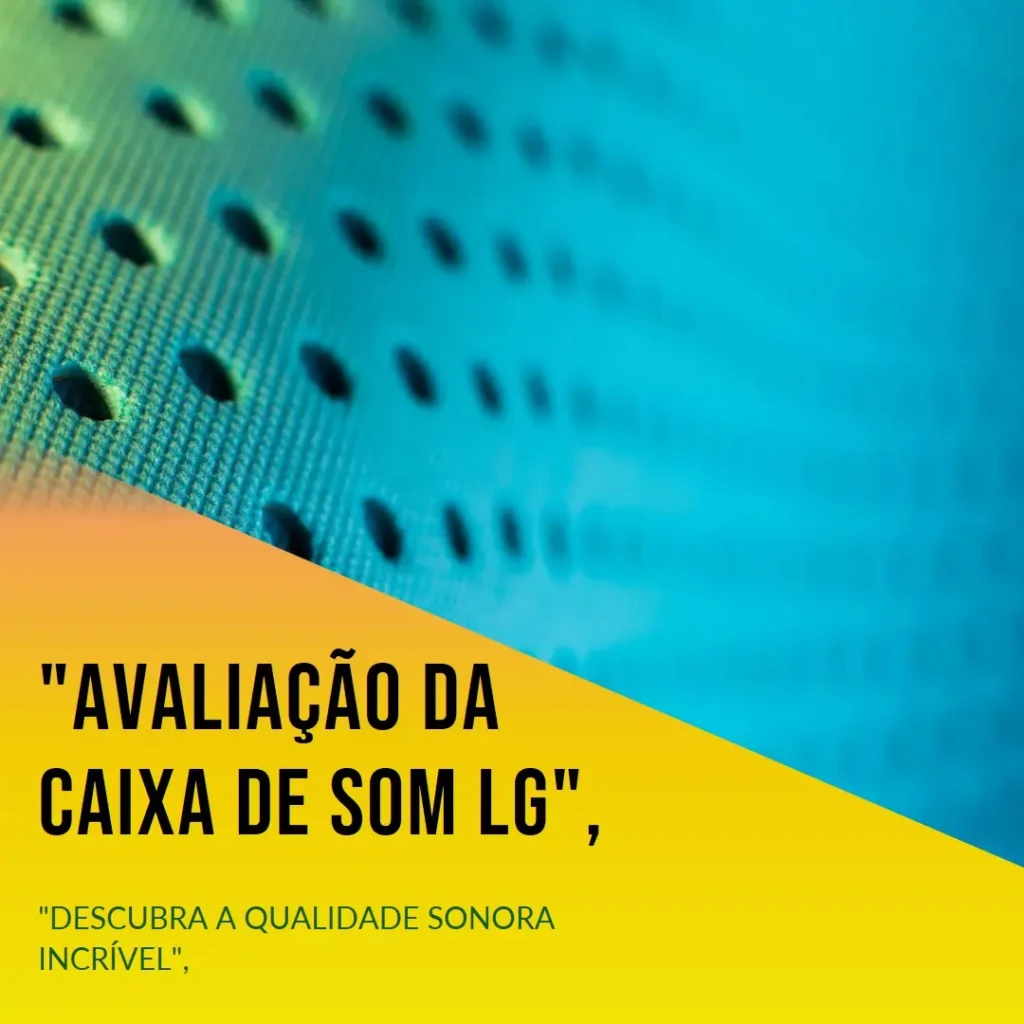 Caixa de Som Acústica LG Xboom RNC9 LED Bluetooth: Potência e Conectividade