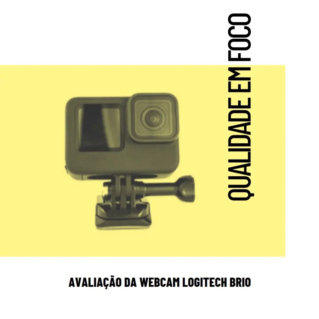 Webcam Ultra HD Logitech Brio 4K PRO com Microfone Embutido