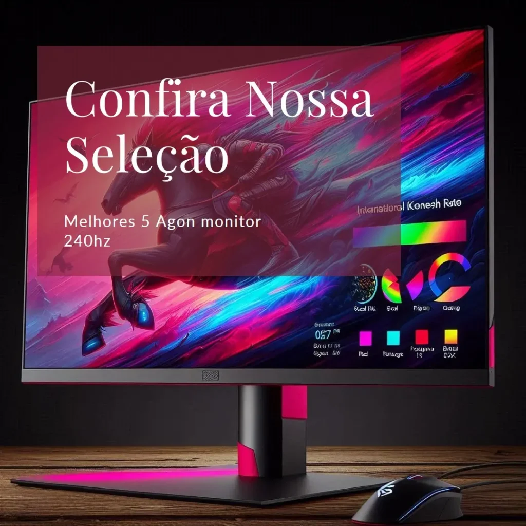 Melhores 5  Agon monitor 240hz