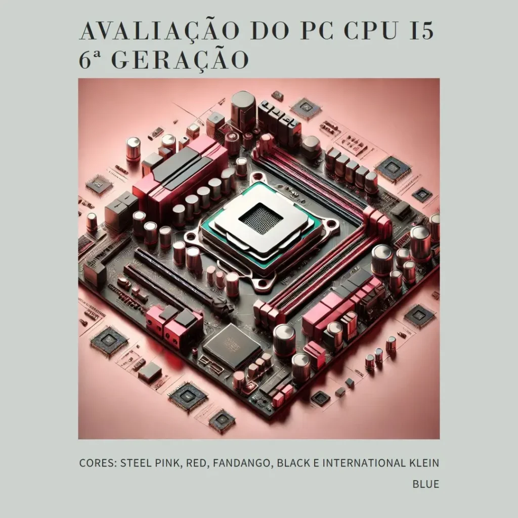 PC CPU I5 6ª Geração 3.2GHz 8GB RAM DDR4 SSD 480GB + Wifi