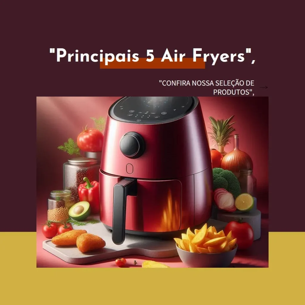 Principais 5  air fryer Mondial vermelha