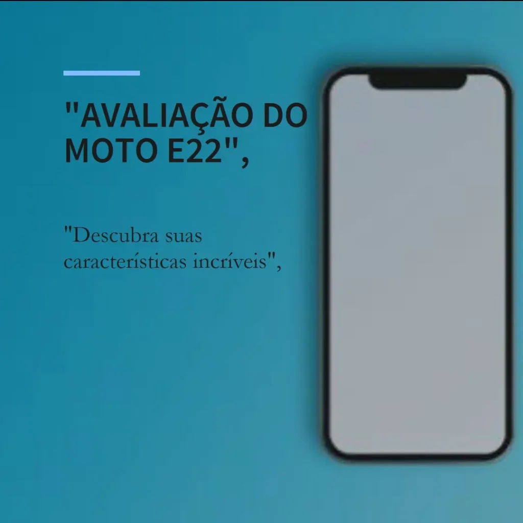 Smartphone Motorola Moto E22 4G 32GB 2GB RAM: Desempenho e Custo-Benefício