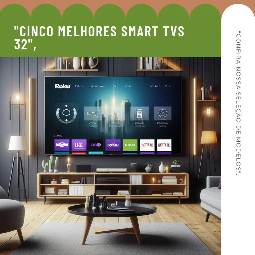 Cinco Melhores Modelos de  smart TV 32 Roku