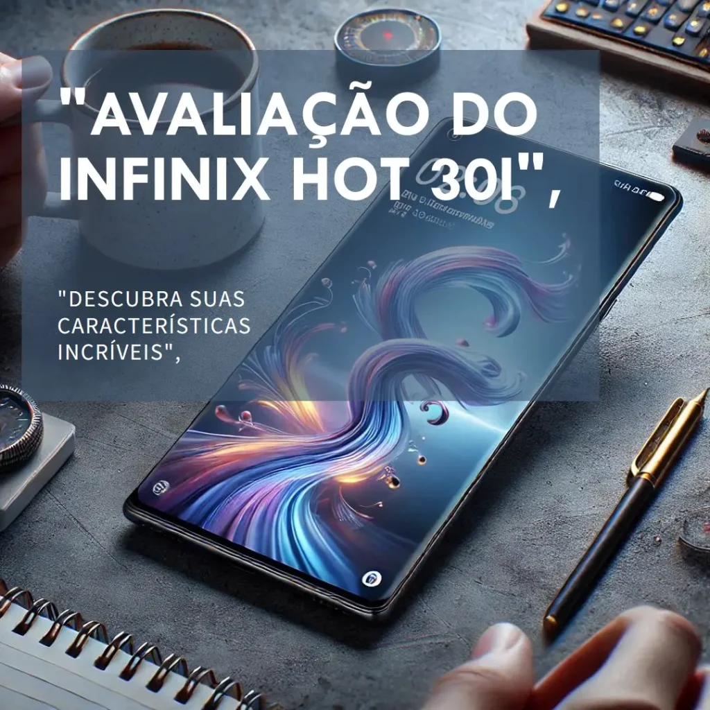 Smartphone Infinix Hot 30i: 4GB RAM, 128GB, Câmera 50MP, Bateria 5000mAh
