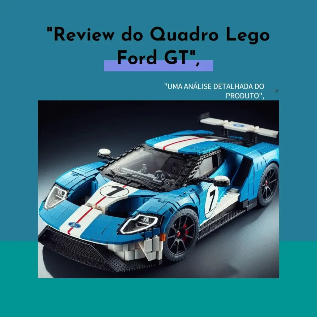 WETCEAOM Quadro de Parede para Lego Technic Ford GT 42154