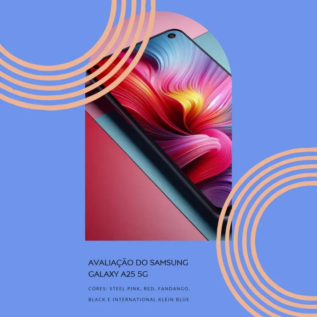 Celular Samsung Galaxy A25 5G 256GB, 8GB RAM, Tela 6,5" Azul