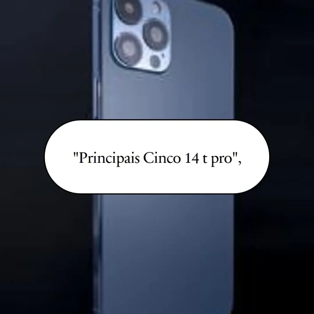 Principais Cinco  14 t pro Xiaomi