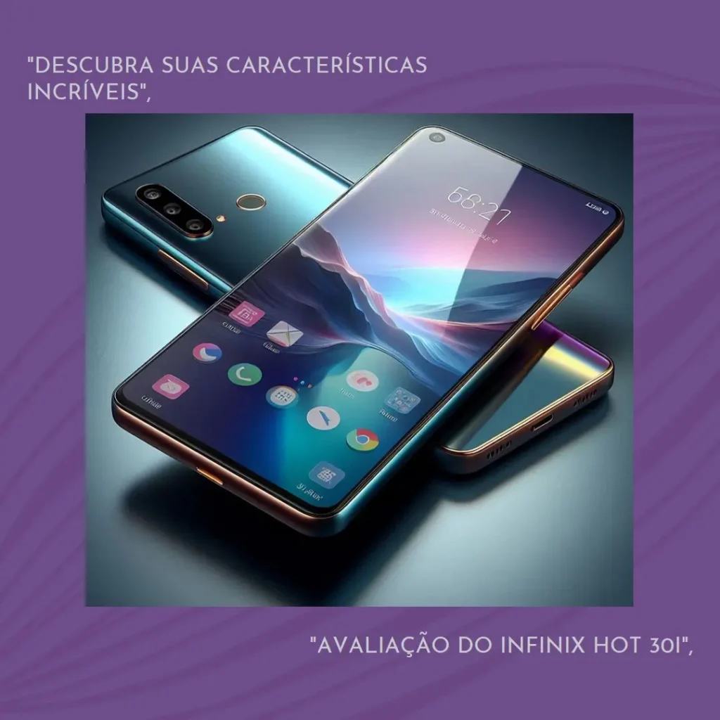 Smartphone Infinix Hot 30i: 8GB RAM, Câmera 50MP, Bateria 5000mAh