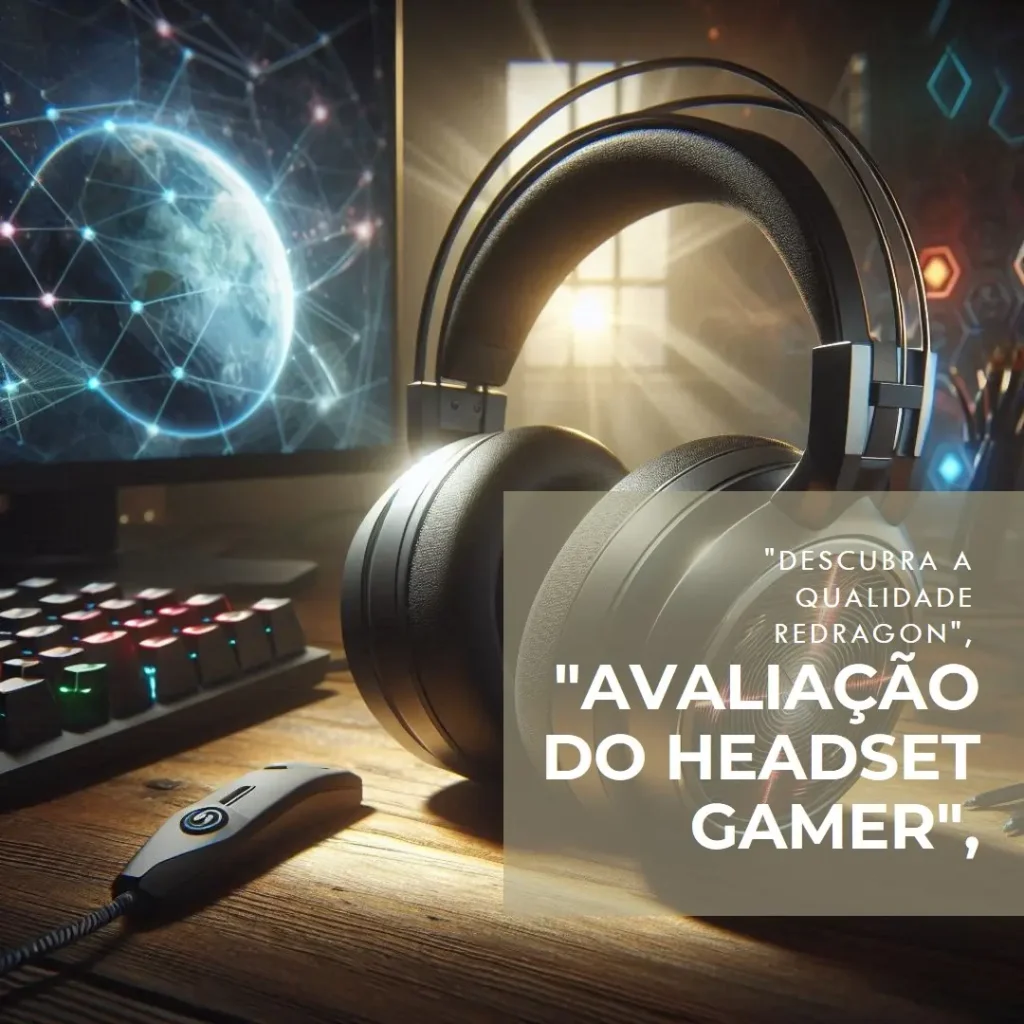 Headset Gamer Redragon H510-1 Zeus USB Preto: Conforto e Qualidade de Som para Gamers