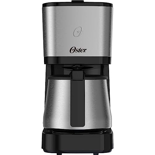 Cafeteira Oster com Jarra Inox, 1,2L, Preta/Inox, 110V, 750W, OCAF650