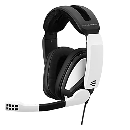 EPOS Fone de ouvido para jogos I Sennheiser GSP 301 com microfone com cancelamento de ruído, flip-to-mudo