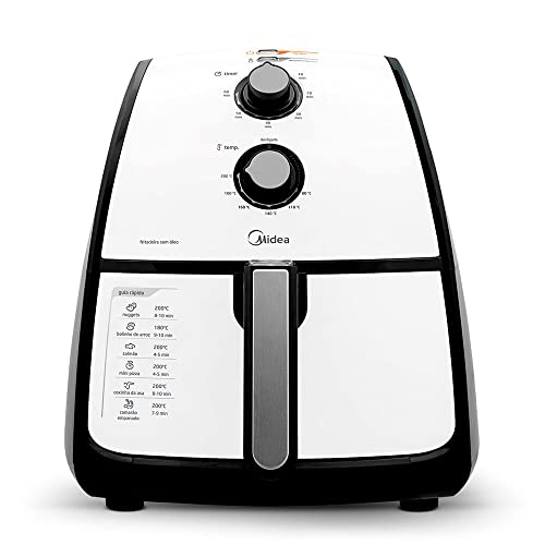 Fritadeira Airfryer Sem Óleo, 4L, Branco, 127V, Midea