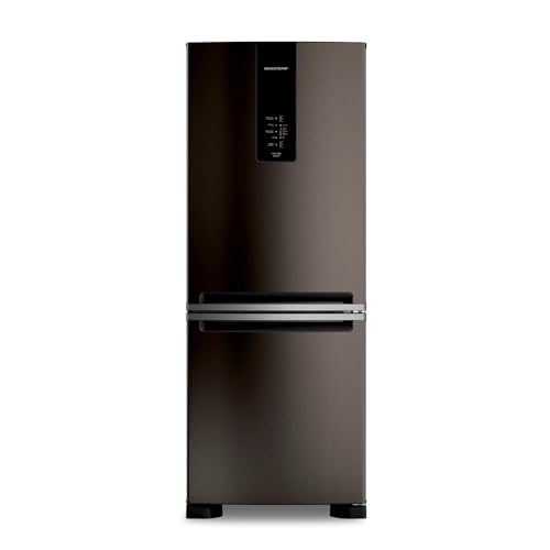 Geladeira Brastemp Eclipse Collection Frost Free Inverse A+++ 447 litros cor Black Inox com Smart Flow e Fresh Box - BRE57FE 220V