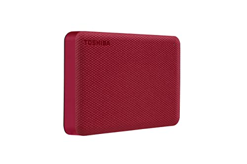 HD Externo Portátil Toshiba 4TB Canvio Advance USB 3.0 Vermelho - HDTCA40XR3CA