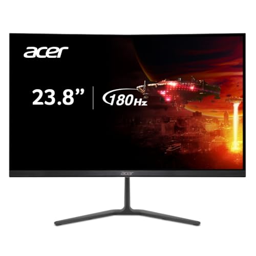 Monitor Acer Nitro KG240Y M5biip Tela 23.8, resolução Full HD LED IPS 180Hz HDR10 AMD Radeon 1 ms VRB FreeSync e SRGB 99% e 2 HDMI e Displayport