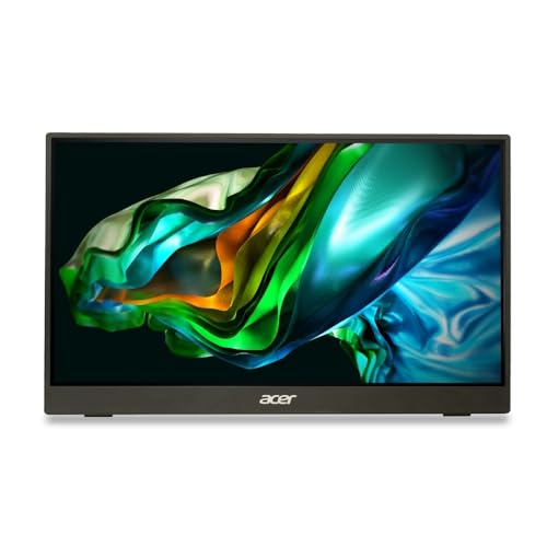 Monitor Acer Portátil design Ultrafino PM161Q Bbmiuux Tela 15.6”, resolução Full HD LED IPS 60Hz AMD Radeon FreeSync e HDR10 2 alto falantes com potência de 1 watts cada.