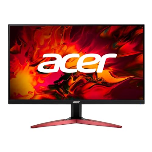 Monitor Gamer Acer Nitro 5 KG241Y Ebii Tela de 23.8” com resolução Full HD Painel de LED IPS 100Hz AMD Radeon FreeSync Tecnologia Game Mode HDMI 1.4 e VGA Preto