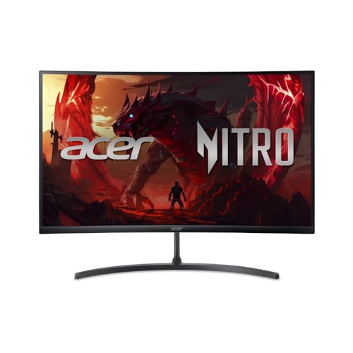 Monitor Gamer Nitro series ED273 Hbmiix curvo Preto LED VA de 27” FHD 100Hz com HDR10 AMD FreeSync, HDMI, VGA Game Mode