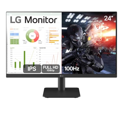 Monitor PC GamerLG 24” IPS, FullHD, 100Hz, HDMI-24MS500-B