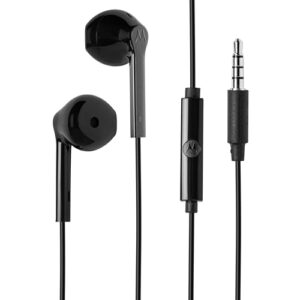 Motorola, Fone de Ouvido com Microfone, Intra Auricular, Preto