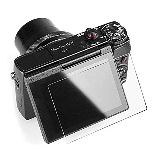 [Pacote com 2] Protetor de tela de vidro temperado para Canon G7X Mark III – Película protetora de tela ultrafina para câmera Canon G7 X Mark iii G9X Mark II GX7 GX9